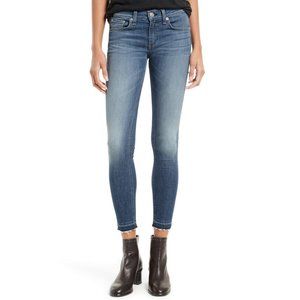 Rag & Bone Ankle Skinny Raw Hem Jeans